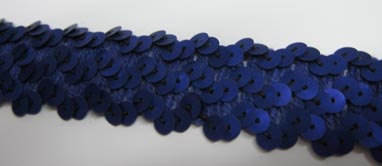 Pailletten-Elastband 32mm matt violett
